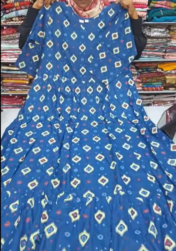 Rayon Long Maxi Gown | MG06